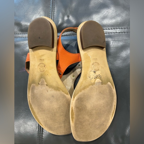 Michael Kors Tangerine T-Strap Sandals - Picture 2 of 5